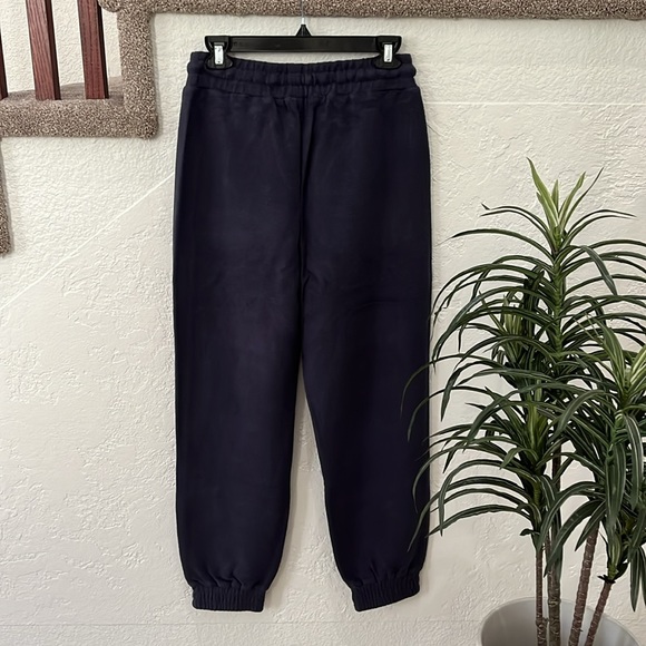 ONIA Brushed Back Terry Jogger Soft Navy Women’s Size Medium NWT - Picture 3 of 14